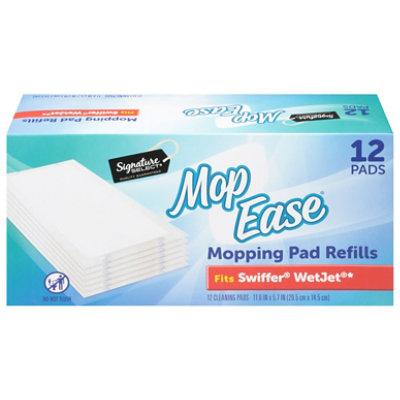 Signature SELECT Mop Ease Mopping Pad Refills Disposable Cleaning Pads - 12  Count - Safeway