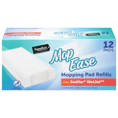 Signature SELECT Mop Ease Mopping Pad Refills Disposable Cleaning Pads - 12 Count - Image 3