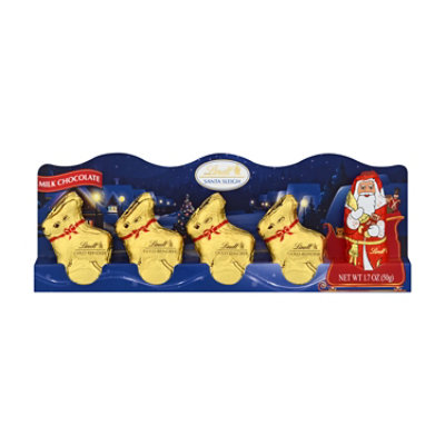 Lindt Holiday Mini Sleigh Milk Chocolate Candy - 5-1.7 Oz - Image 1