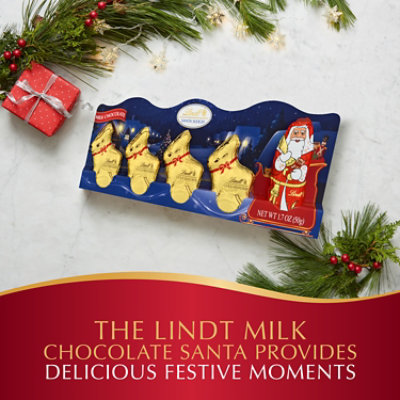 Lindt Holiday Mini Sleigh Milk Chocolate Candy - 5-1.7 Oz - Image 2