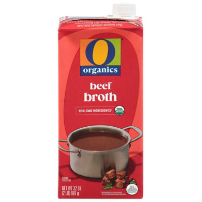O Organics Broth Beef Brick - 32 Oz