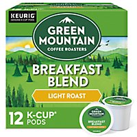 Green Mountain Coffee Roasters Coffee K Cup Pods Light Roast Breakfast Blend - 12-0.31 Oz - Image 1
