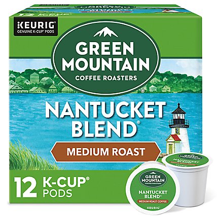Green Mountain Coffee Roasters Coffee K Cup Pods Medium Roast Nantucket Blend - 12-0.33 Oz - Image 1