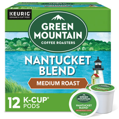 Green Mountain Coffee Roasters Coffee K Cup Pods Medium Roast Nantucket Blend - 12-0.33 Oz