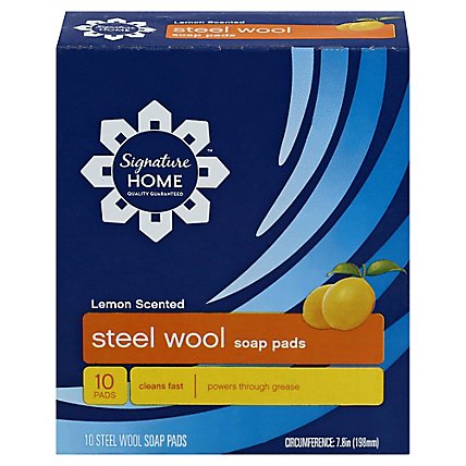 Signature SELECT Soap Pads Steel Wool Lemon Scented - 10 Count - Image 3