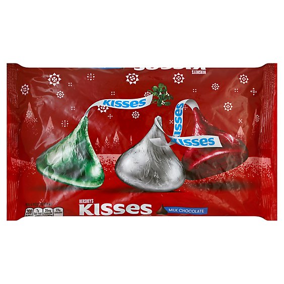 HERSHEYS Kisses Candies Milk Chocolate Holiday Bag - 18.5 Oz