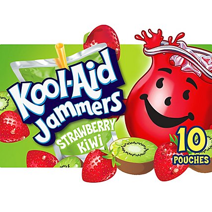 Kool-Aid Jammers Strawberry Kiwi Artificially Flavored Drink Pouch Box  - 10-6 Fl. Oz. - Image 3