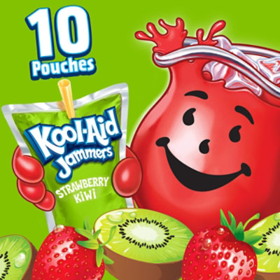 Kool-Aid Jammers Strawberry Kiwi Artificially Flavored Drink Pouch Box  - 10-6 Fl. Oz. - Image 2