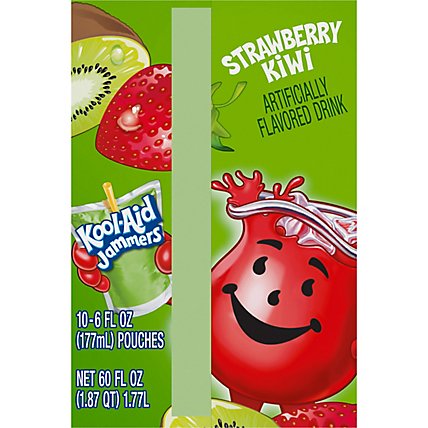 Kool-Aid Jammers Strawberry Kiwi Artificially Flavored Drink Pouch Box  - 10-6 Fl. Oz. - Image 6