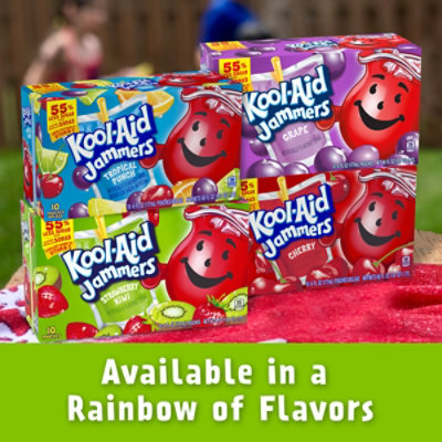 Kool-Aid Jammers Strawberry Kiwi Artificially Flavored Drink Pouch Box  - 10-6 Fl. Oz. - Image 7