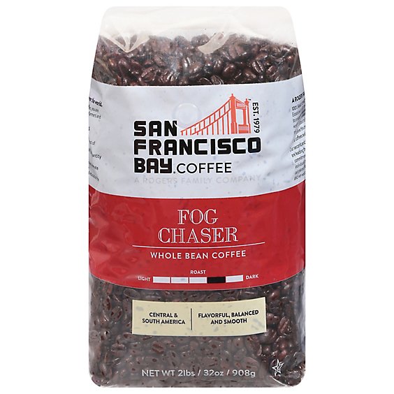San Francisco Bay Coffee Gourmet Whole Bean Fogchaser - 2 Lb
