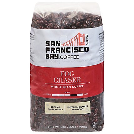 San Francisco Bay Coffee Gourmet Whole Bean Fogchaser - 2 Lb - Image 1