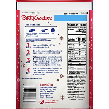 Betty Crocker Cookie Mix Gingerbread - 17.5 Oz - Image 6
