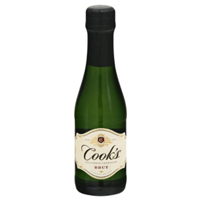 Cooks Brut California Champagne Sparkling Wine - 187 ML - Image 3