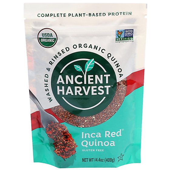 Ancient Harvest Quinoa Organic Inca Red Grains - 12 Oz