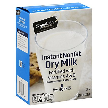 Signature SELECT Dry Milk Instant Nonfat With Vitamins A & D - 9.6 Oz - Image 1
