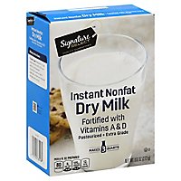 Signature SELECT Dry Milk Instant Nonfat With Vitamins A & D - 9.6 Oz - Image 1