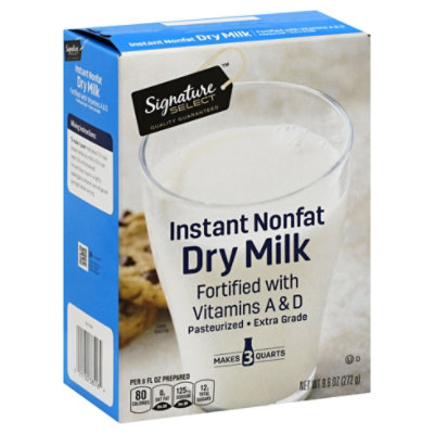 Signature SELECT Dry Milk Instant Nonfat With Vitamins A & D - 9.6 Oz