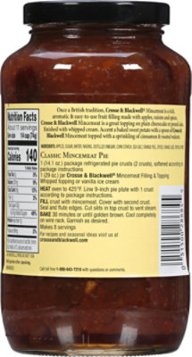 Crosse & Blackwell Filling & Topping Mincemeat - 29 Oz - Image 6