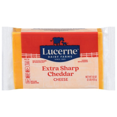 Lucerne Cheese Natural Extra Sharp Cheddar - 16 Oz - Image 2