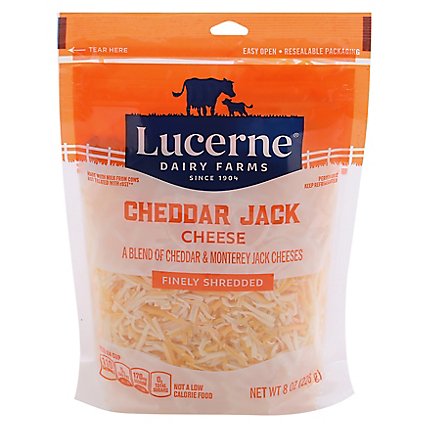 Lucerne Cheese Finely Shredded Cheddar Jack - 8 Oz - Image 3