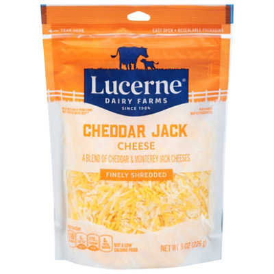 Lucerne Cheese Finely Shredded Cheddar Jack - 8 Oz - Image 2