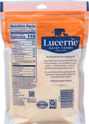 Lucerne Cheese Finely Shredded Cheddar Jack - 8 Oz - Image 4