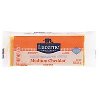Lucerne Cheese Natural Medium Cheddar Reduced Fat 2% - 8 Oz - Image 3