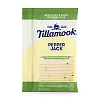 Tillamook Farmstyle Thick Cut Pepper Jack Cheese Slices 9 Count - 8 Oz - Image 1