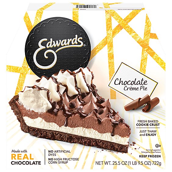 EDWARDS Pie Creme Chocolate Hersheys Box Frozen - 25.5 Oz