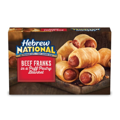 Hebrew National Beef Franks In Puff Pastry Blanket Frozen Snack -32-18.4 Oz - Image 1