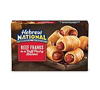 Hebrew National Beef Franks In A Blanket Frozen Snacks - 32 Count