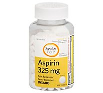 Signature Care Aspirin Pain Reliever Fever Reducer 325mg NSAID Tablet - 500 Count
