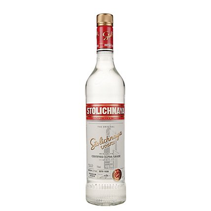 STOLICHNAYA Vodka 80 Proof - 750 Ml - Image 1