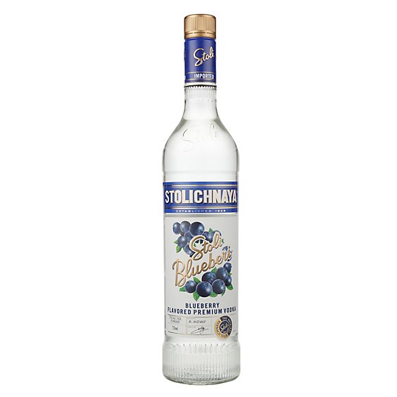 STOLICHNAYA Vodka Bluberi 75 Proof - 750 Ml
