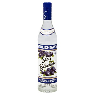 STOLICHNAYA Vodka Bluberi 75 Proof - 750 Ml - Image 1