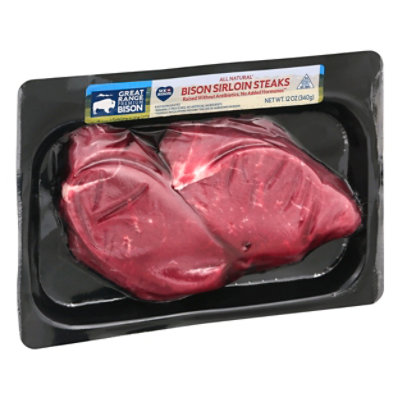 Great Range Steaks Sirloin Bison - 12 Oz - Image 1