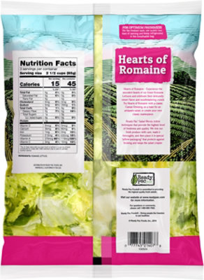 Ready Pac Hearts of Romaine Salad Bag - 9 Oz - Image 6