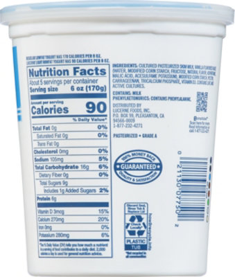 Lucerne Yogurt Light Vanilla - 32 Oz - Image 6