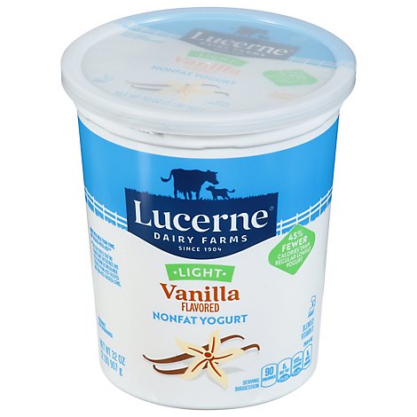 Lucerne Yogurt Light Vanilla - 32 Oz