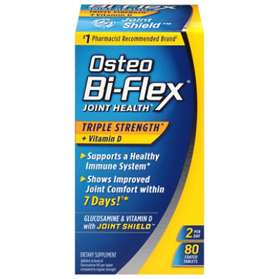 Osteo Triple Strength With Vitamin D Advanced Bi Flex - 80 Count - Image 3