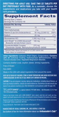 Osteo Triple Strength With Vitamin D Advanced Bi Flex - 80 Count - Image 4
