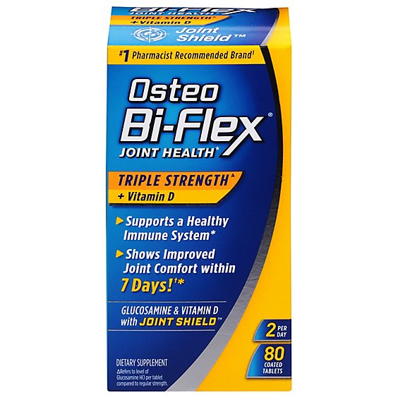 Osteo Triple Strength With Vitamin D Advanced Bi Flex - 80 Count
