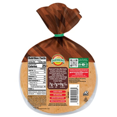 Guerrero Zero Net Carbs Chipotle Tortillas Street Taco Size - 14 pack - Image 2