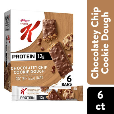 Special K Protein Bars Meal Replacement Chocolatey Chip 6 Count - 9.5 Oz