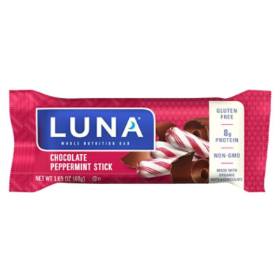 Luna Nutrition Bar Whole Chocolate Peppermint Stick - 1.69 Oz