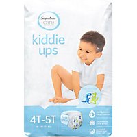 Signature Care Kiddie Ups Refastenable Girl Training Pants 4T 5T - 19 Count - Image 2