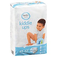 Signature Care Kiddie Ups Refastenable Girl Training Pants 4T 5T - 19 Count - Image 1