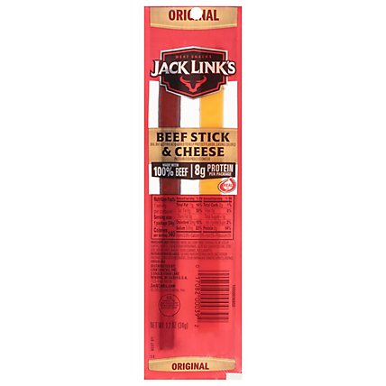 Jack Links Meat Sticks Beef & Cheese All American - 1.2 Oz - Image 2