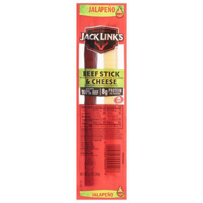 Jack Links Meat Sticks Beef & Cheese Jalapeno Sizzle - 1.2 Oz